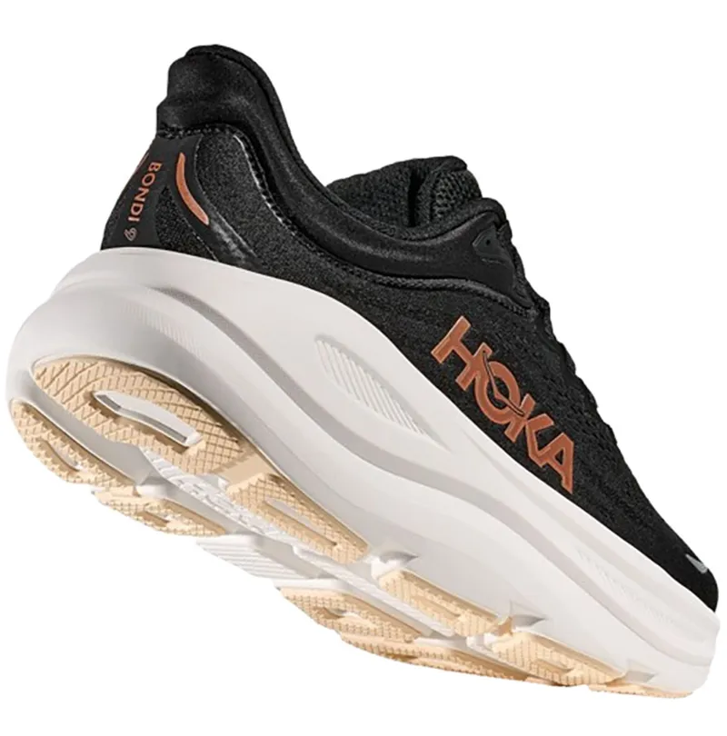 Hoka One One Women's Bondi 9 Black/Rose Gold-4