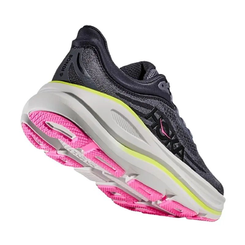 Hoka One One Women's Bondi 9 Charcoal Grey/Grey Skies-4