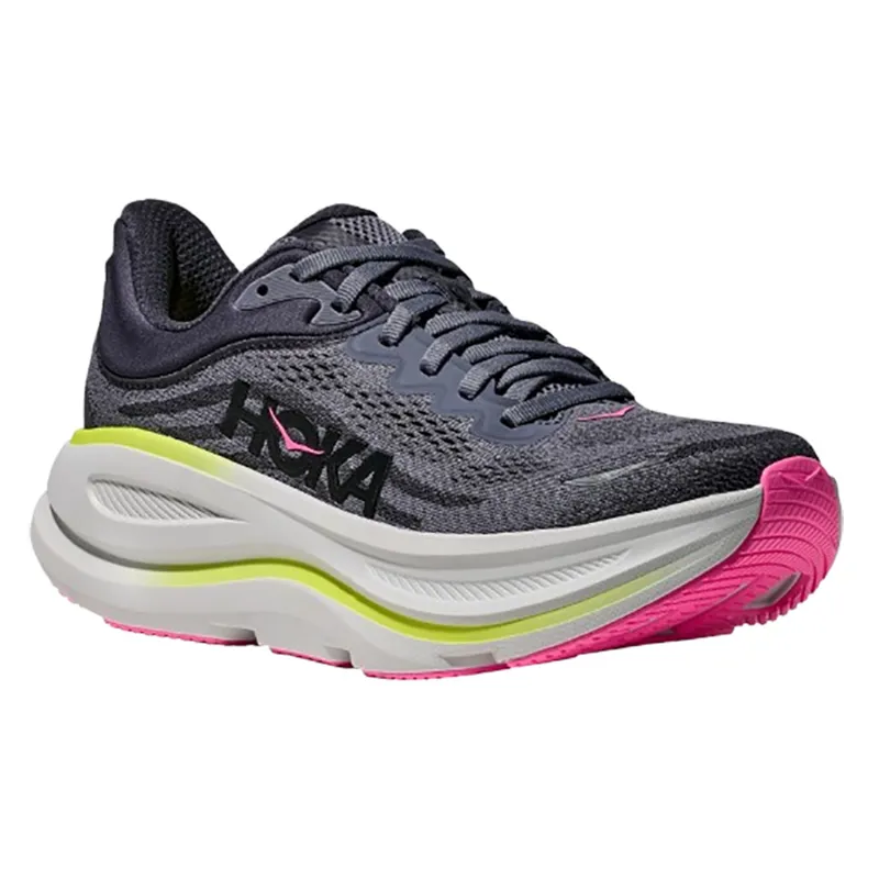 Hoka One One Women's Bondi 9 Charcoal Grey/Grey Skies-2