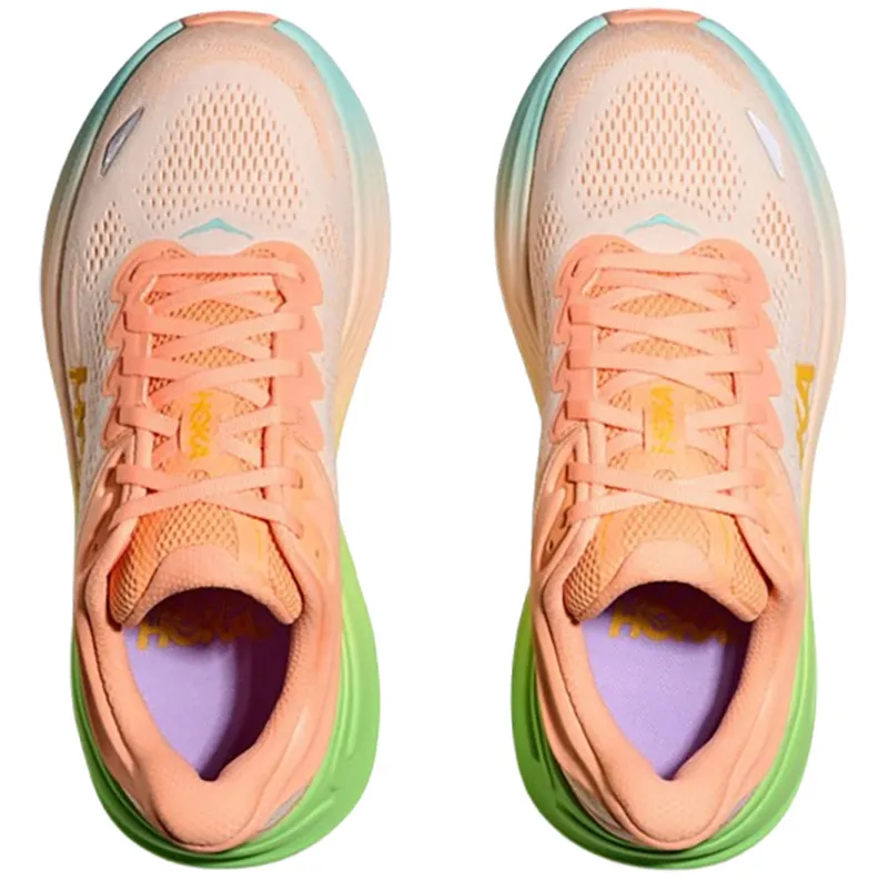 Hoka One One Women's Bondi 9 Frost/Pale Tangerine-6