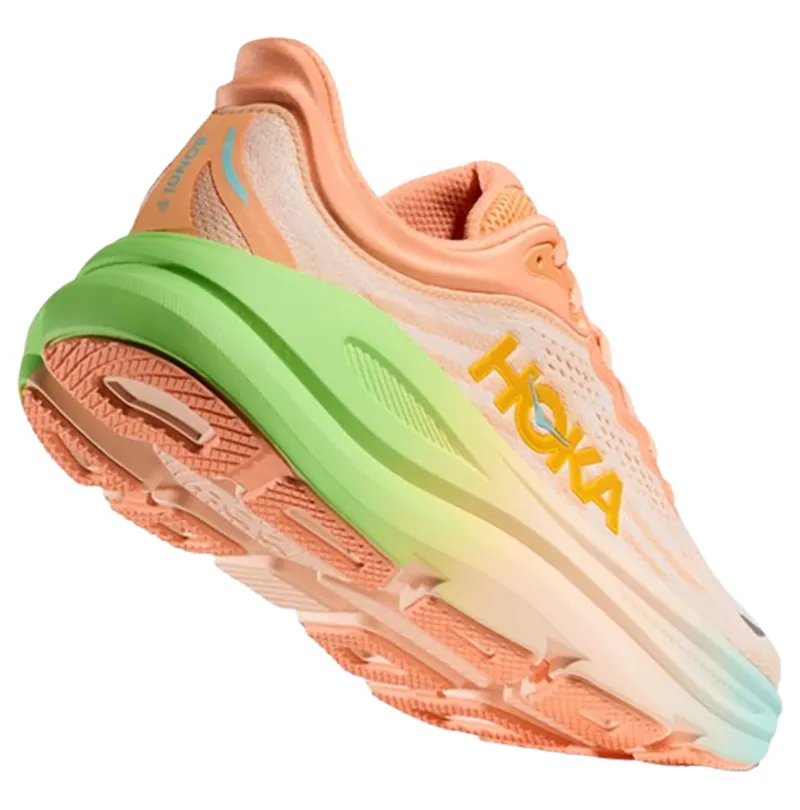 Hoka One One Women's Bondi 9 Frost/Pale Tangerine-4