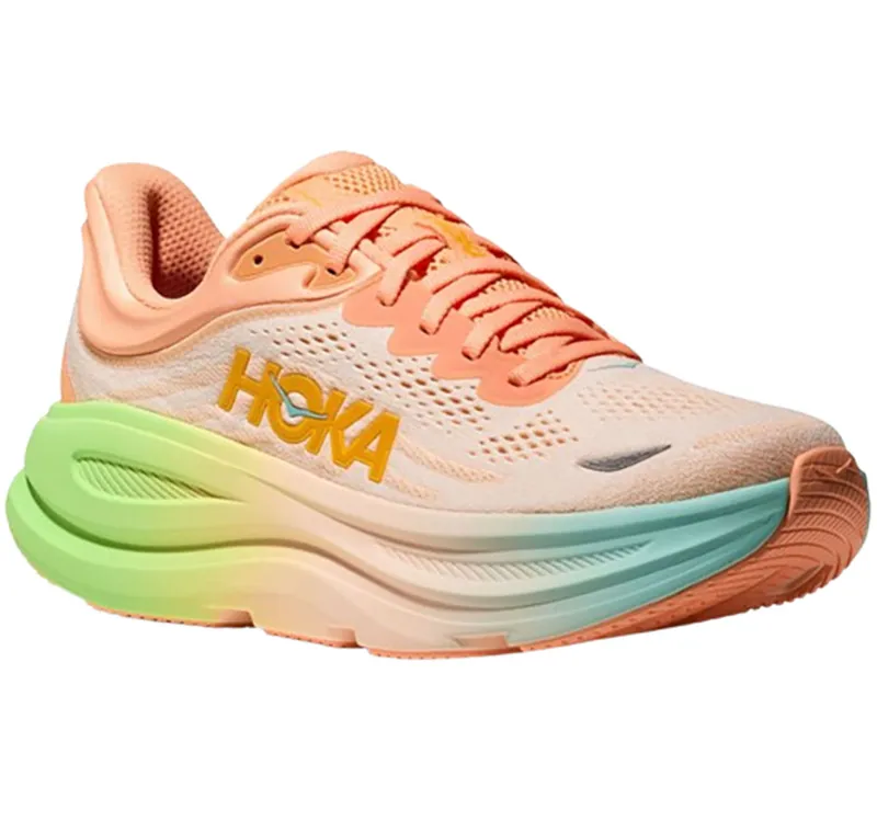 Hoka One One Women's Bondi 9 Frost/Pale Tangerine-2