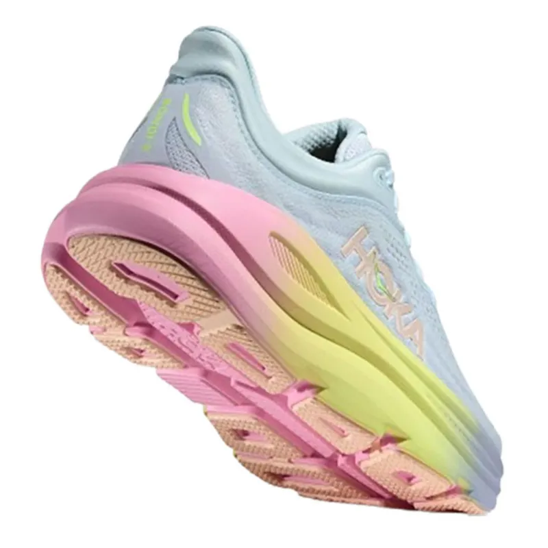 Hoka One One Women's Bondi 9 Glimmering Blue/Overcast-4