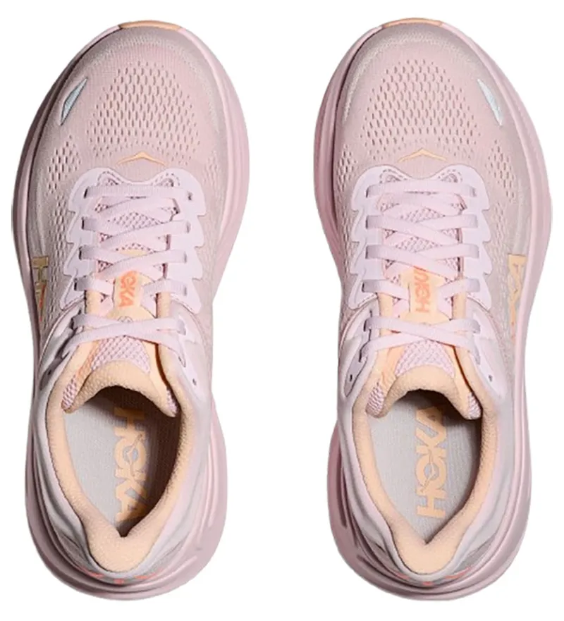 Hoka One One Women's Bondi 9 Lilac Cream/Tangerine Glow-6
