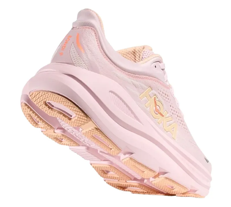Hoka One One Women's Bondi 9 Lilac Cream/Tangerine Glow-4