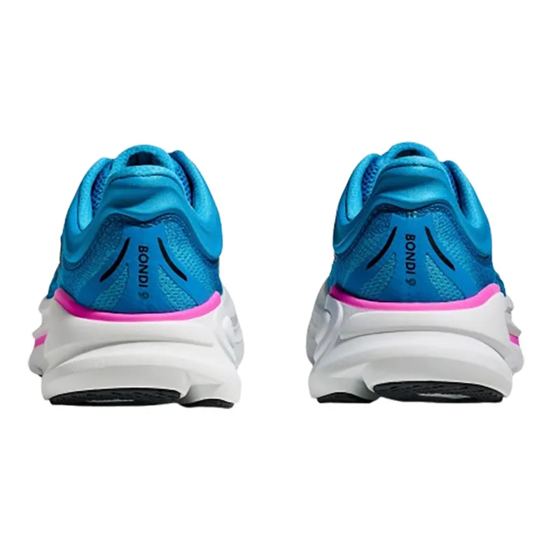 Hoka One One Women's Bondi 9 Skyward Blue/Neon Fuchsia-5