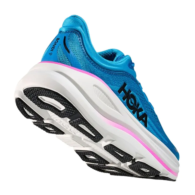 Hoka One One Women's Bondi 9 Skyward Blue/Neon Fuchsia-4