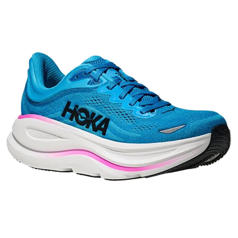 Hoka One One Women's Bondi 9 Skyward Blue/Neon Fuchsia-2