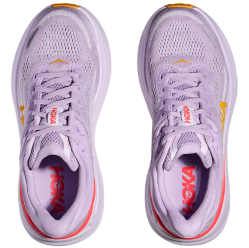 Hoka One One Women's Bondi 9 WIDE - Aster Flower/Starlight Glow-6