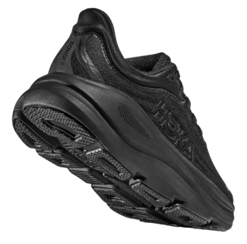 Hoka One One Women's Bondi 9 WIDE - Black/Black-4