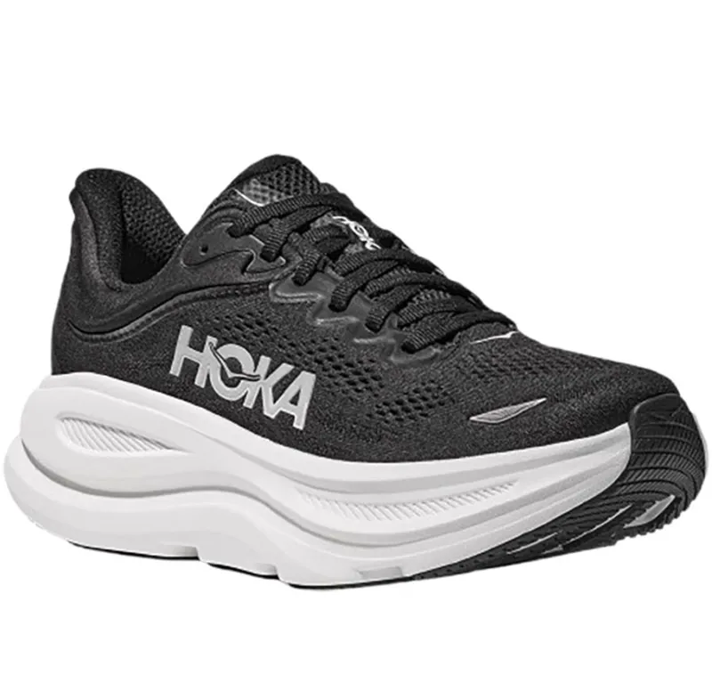 Hoka One One Women's Bondi 9 WIDE Black/White-2