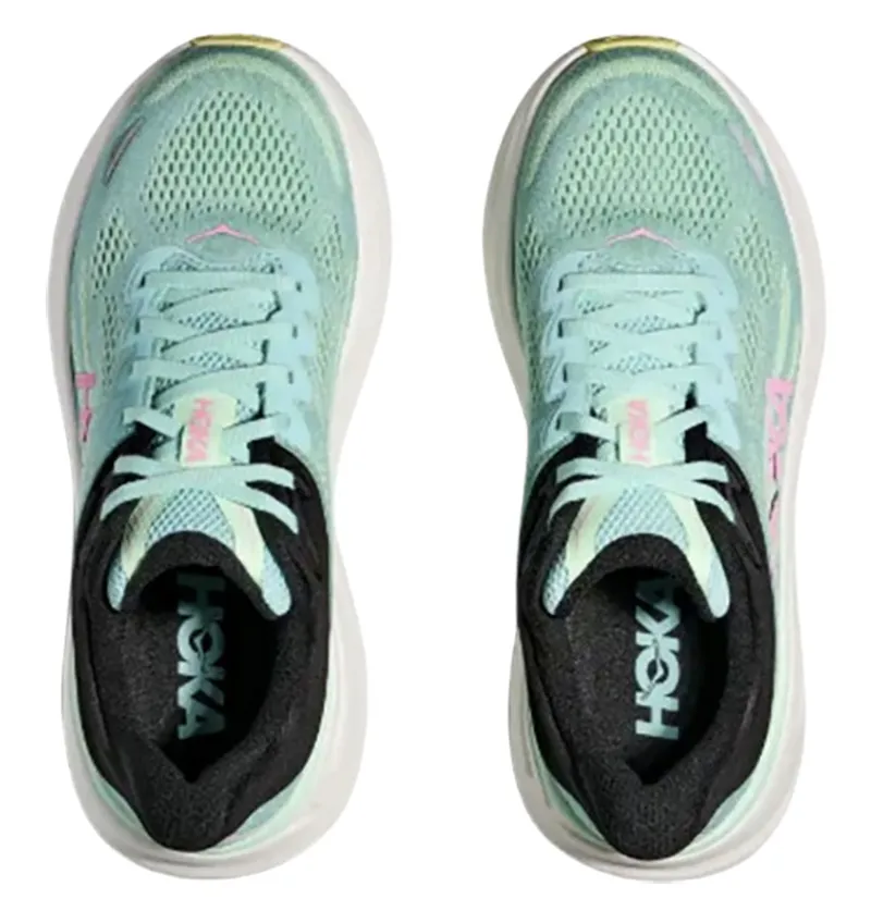 Hoka One One Women's Bondi 9 Wide Blue Spark/Mint Fluorite-6