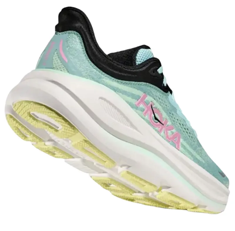 Hoka One One Women's Bondi 9 Wide Blue Spark/Mint Fluorite-4