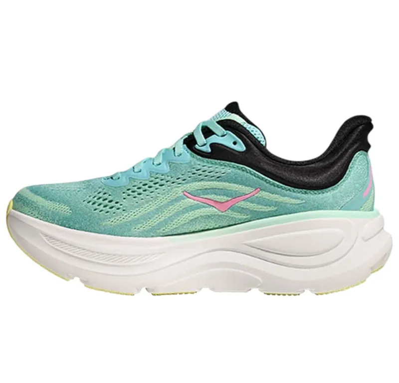 Hoka One One Women's Bondi 9 Wide Blue Spark/Mint Fluorite-1