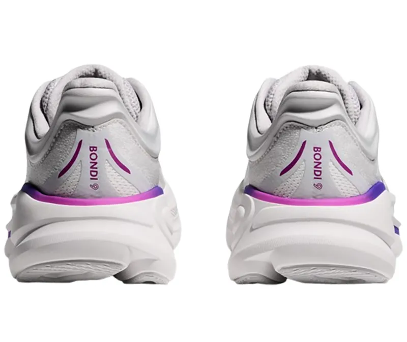 Hoka One One Women's Bondi 9 Wide Cosmic Grey/White-5