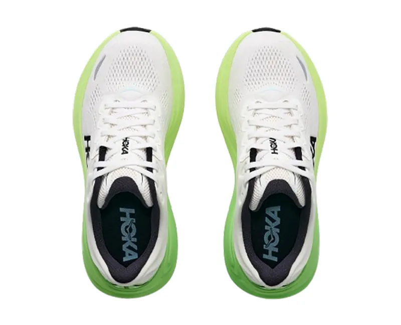 Hoka One One Women's Bondi 9 Wide White/Tart Apple-6