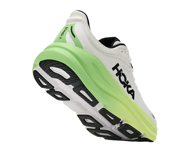 Hoka One One Women's Bondi 9 Wide White/Tart Apple-4