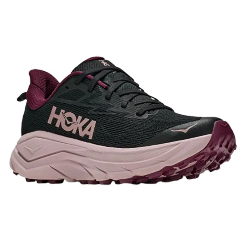 Hoka One One Women's Challenger 8 Black/Pink Opal-2