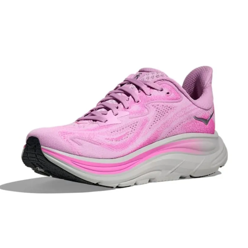 Hoka One One Women's Clifton 10 Flower Nectar/Neon Fuchsia-3