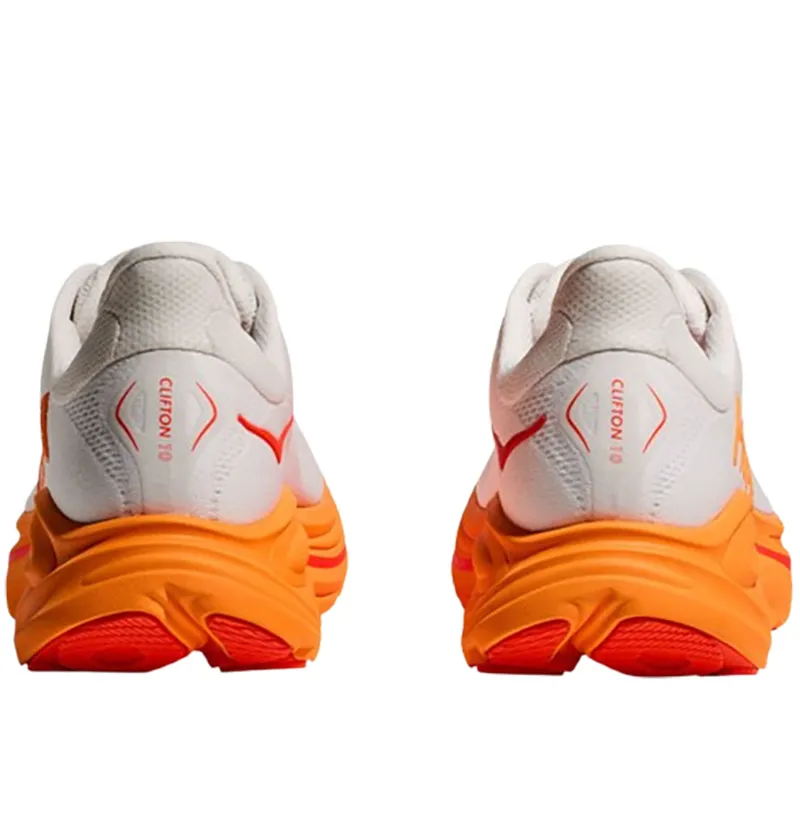 Hoka One One Women's Clifton 10 Frost/Orange Zest-5