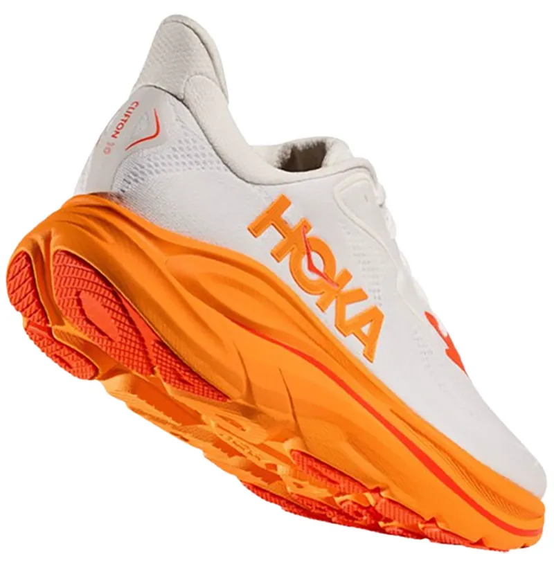 Hoka One One Women's Clifton 10 Frost/Orange Zest-4