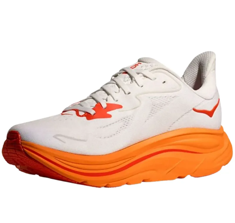 Hoka One One Women's Clifton 10 Frost/Orange Zest-3