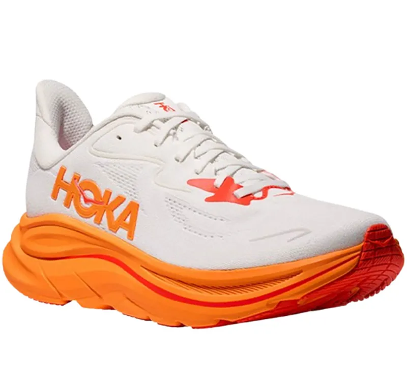Hoka One One Women's Clifton 10 Frost/Orange Zest-2