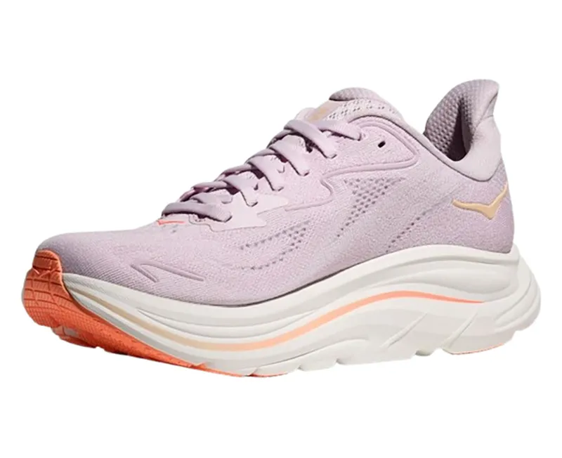 Hoka One One Women's Clifton 10 Lilac Cream/Tangerine-3