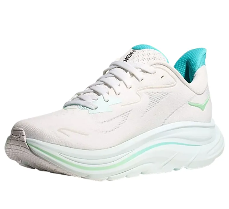 Hoka One One Women's Clifton 10 White/Cielo Blue-3
