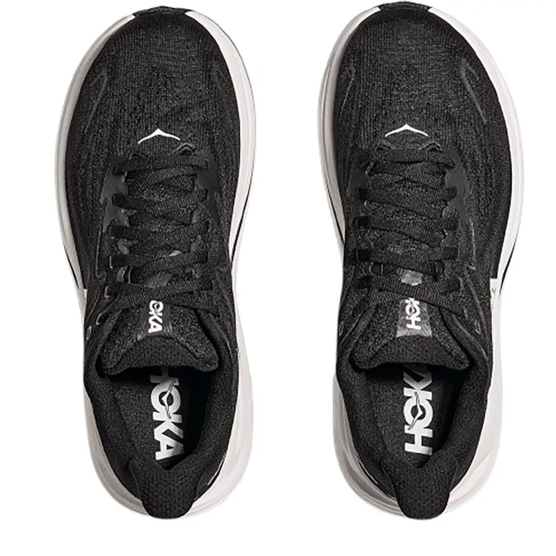 Hoka One One Women's Clifton 10 WIDE - Black/White-4