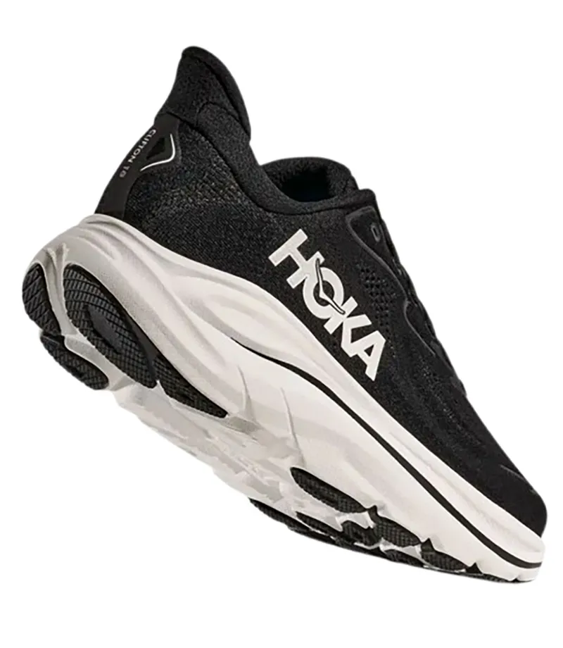 Hoka One One Women's Clifton 10 WIDE - Black/White-2