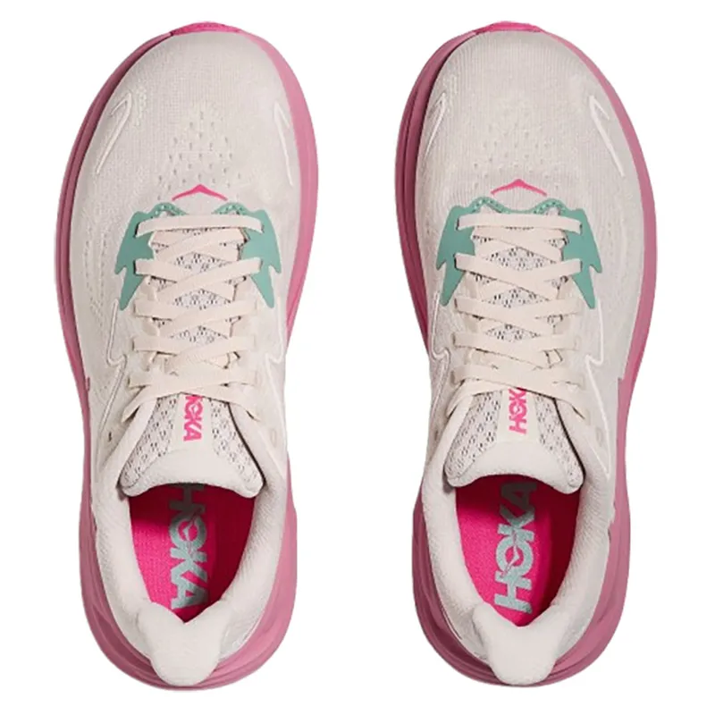 Hoka One One Women's Clifton 10 WIDE - Rose Cream/Dried Rose-6