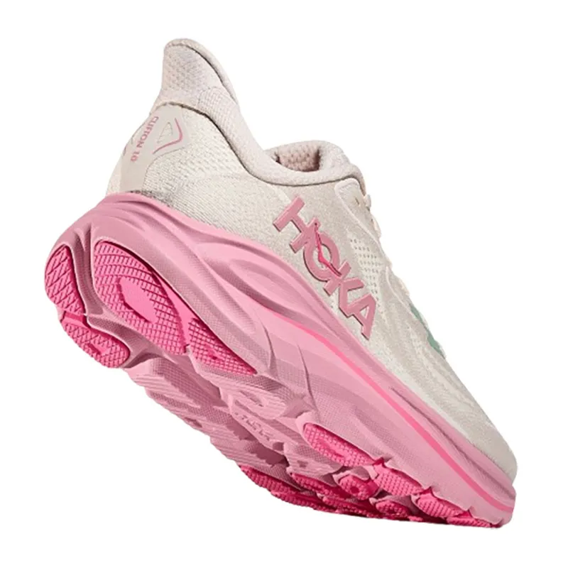 Hoka One One Women's Clifton 10 WIDE - Rose Cream/Dried Rose-4