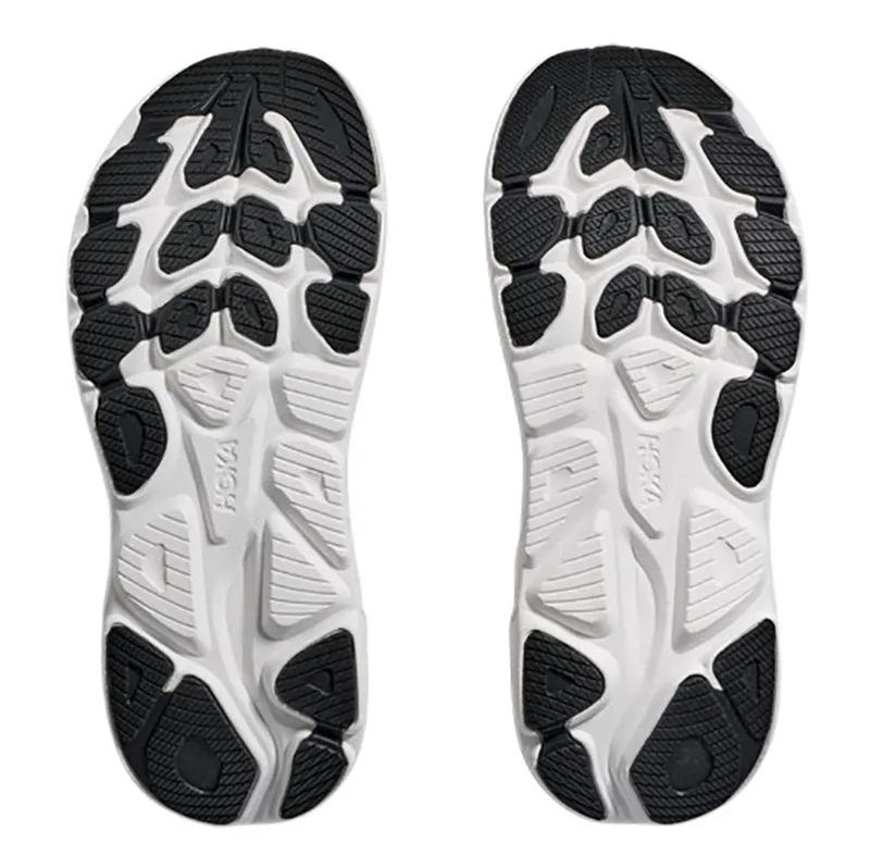 Hoka One One Women's Clifton 10 Wide Sea Glass/Neon Flame-7