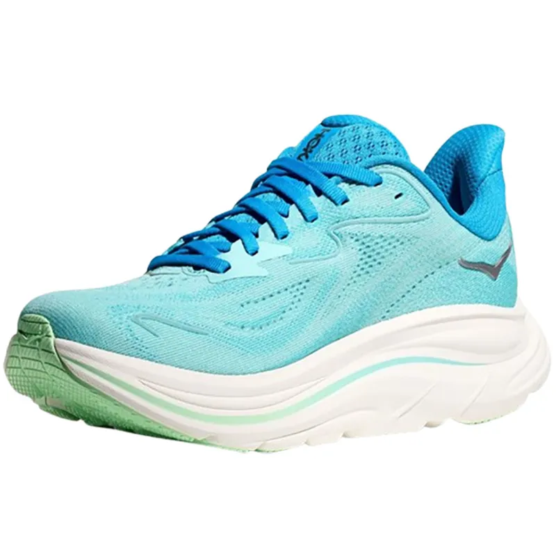 Hoka One One Women's Clifton 10 WIDE - Skyward Blue/Cielo Blue-3