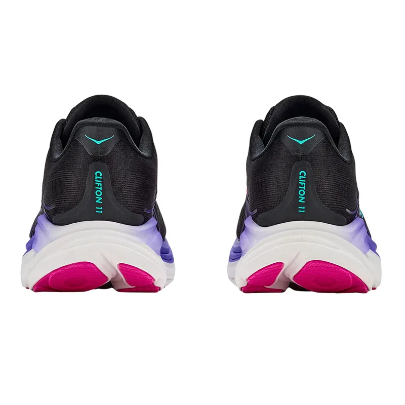 Hoka One One Women's Clifton 11 Black/Neon Nebula-5