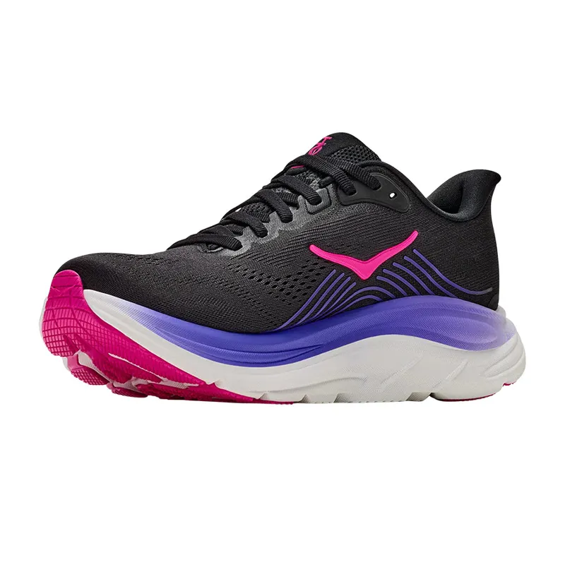 Hoka One One Women's Clifton 11 Black/Neon Nebula-3