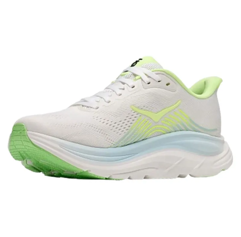 Hoka One One Women's Clifton 11 Wide Frost/Neon Yuzu-3