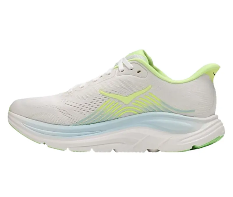 Hoka One One Women's Clifton 11 Wide Frost/Neon Yuzu-1