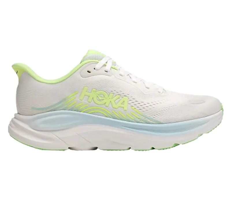 Hoka One One Women's Clifton 11 Wide Frost/Neon Yuzu