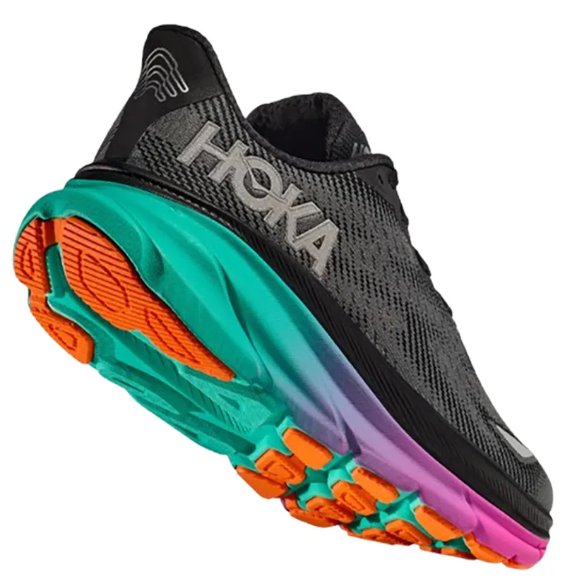 Hoka One One Women's Clifton 9 GTX Black/Electric Aqua-4