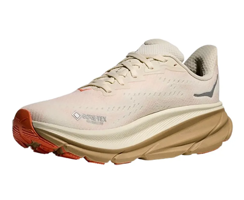 Hoka One One Women's Clifton 9 GTX Eggshell/Khaki-3