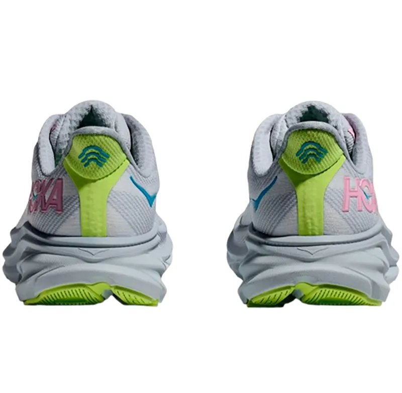 Hoka One One Women's Clifton 9 WIDE Gull Sea/Ice-5
