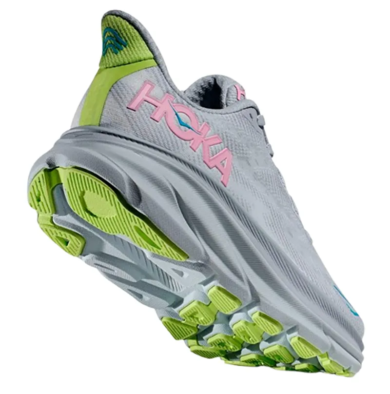 Hoka One One Women's Clifton 9 WIDE Gull Sea/Ice-4