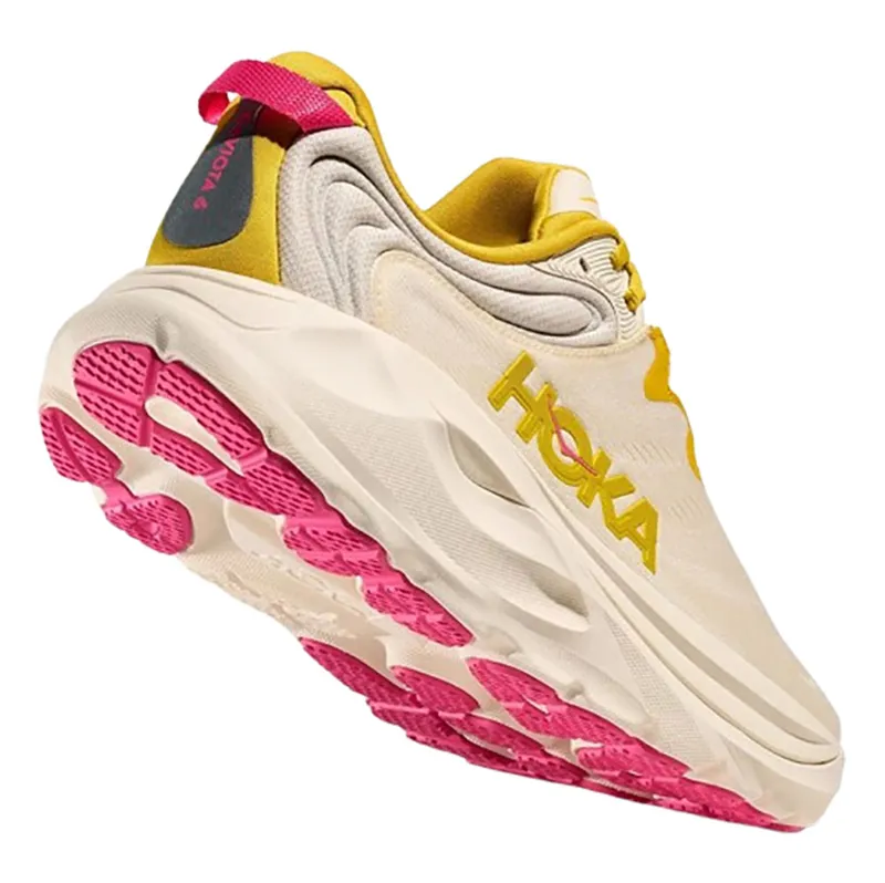 Hoka One One Women's Gaviota 6 Birch/Yellow Gold-4
