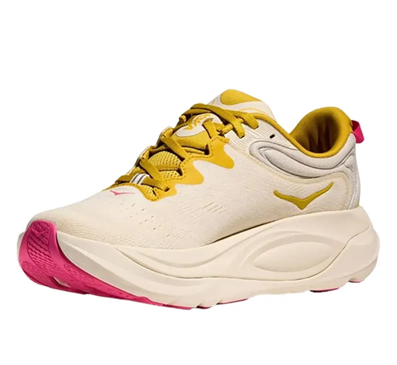 Hoka One One Women's Gaviota 6 Birch/Yellow Gold-3