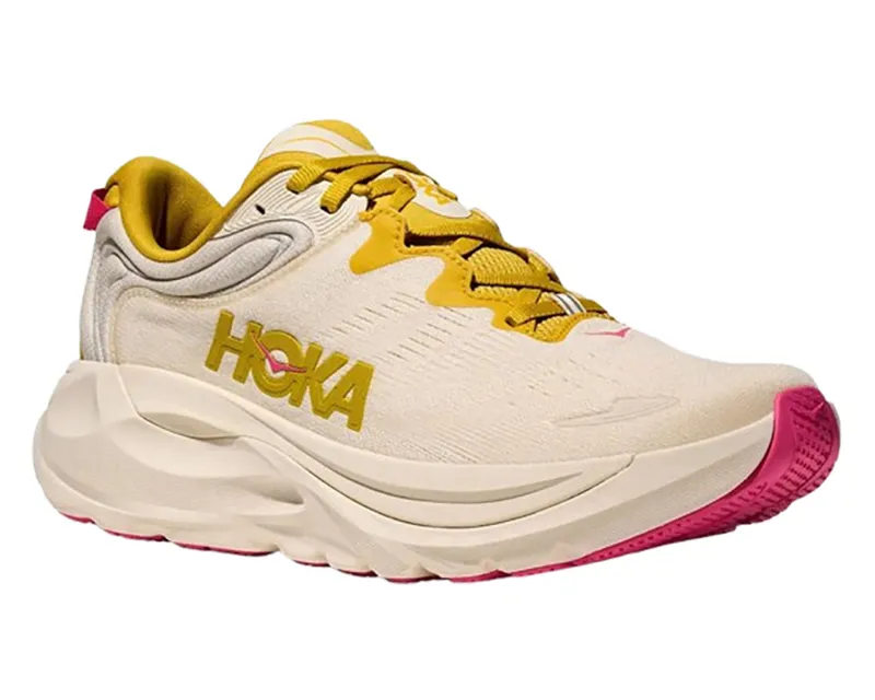 Hoka One One Women's Gaviota 6 Birch/Yellow Gold-2