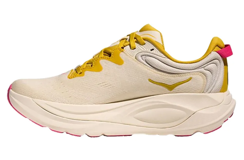 Hoka One One Women's Gaviota 6 Birch/Yellow Gold-1