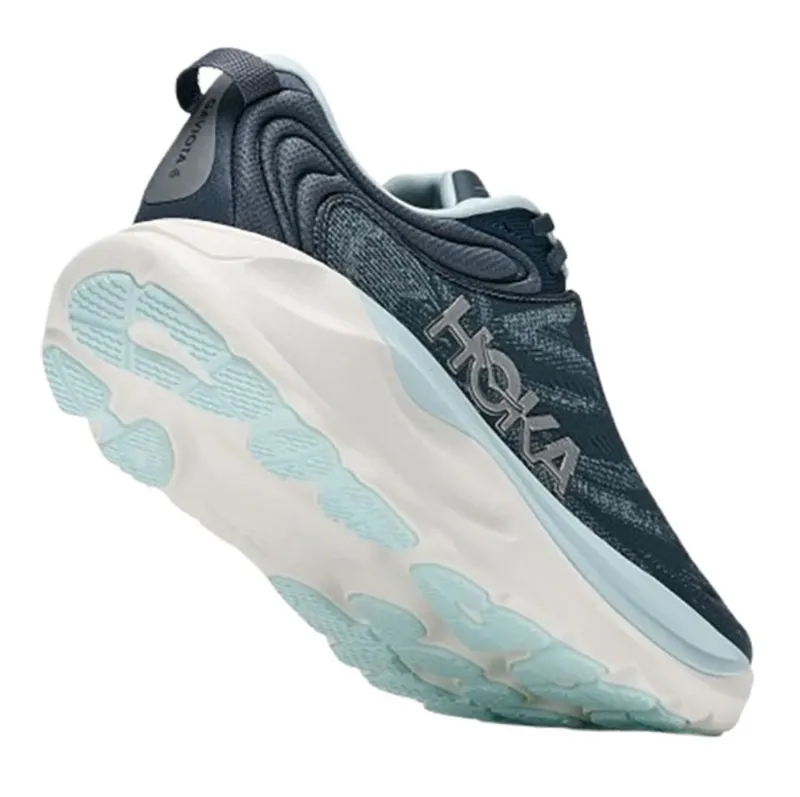 Hoka One One Women's Gaviota 6 Wide Faded Navy/Glimmering Blue-4