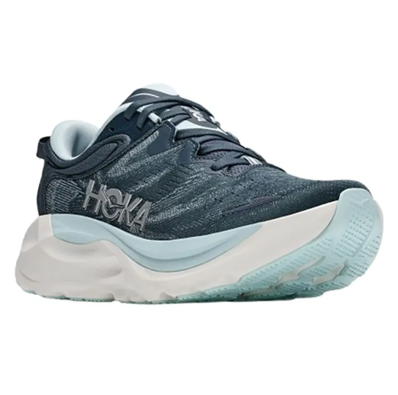 Hoka One One Women's Gaviota 6 Wide Faded Navy/Glimmering Blue-2